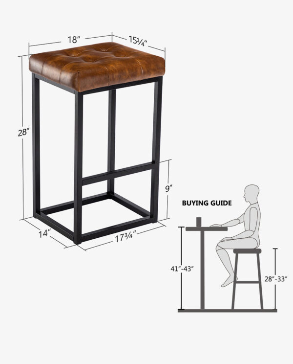 Counter Bar Stools Set of 2 - Image 10