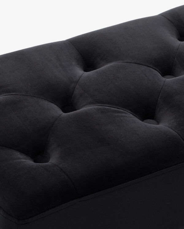 Vintage Upholstered Bedroom Bench - Image 4