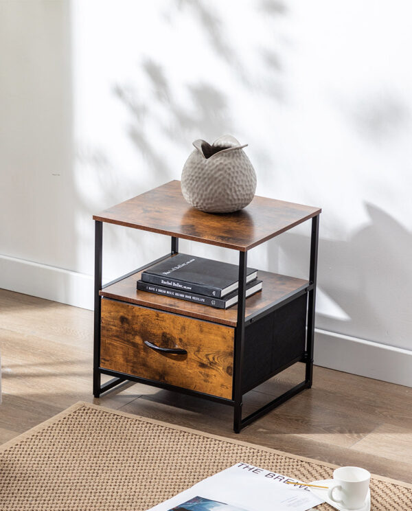 1 Drawer Storage Chest Nightstand - Image 7