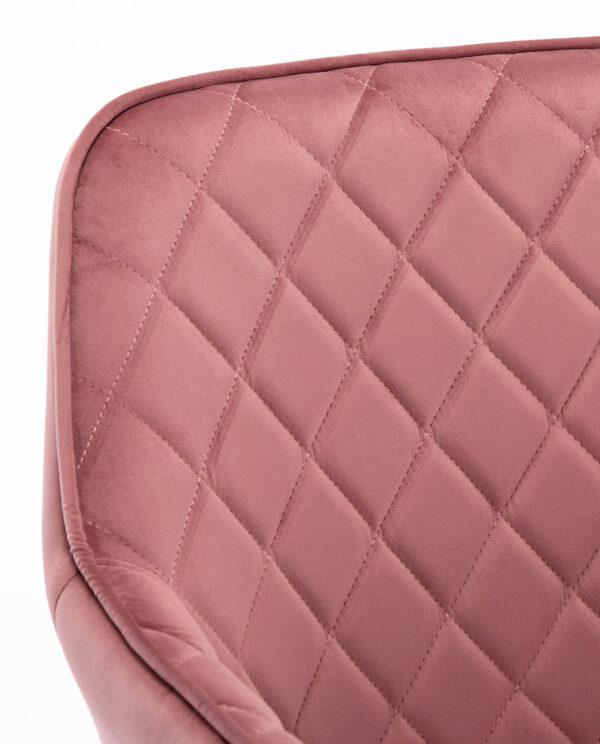 Rhombus Velvet Accent Chair - Image 5