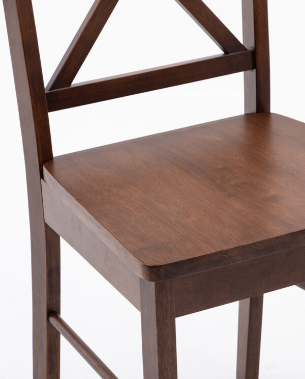 Wooden Cross Back Dining Chairs Set of 2 - Image 14