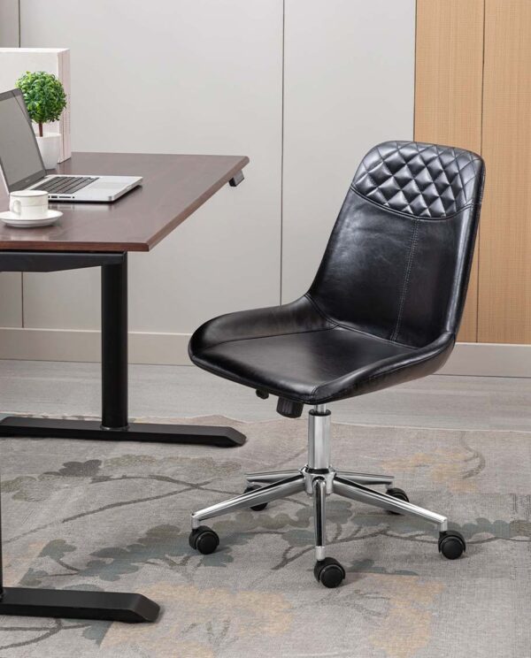 Modern Faux Leather Desk Chair - Image 31