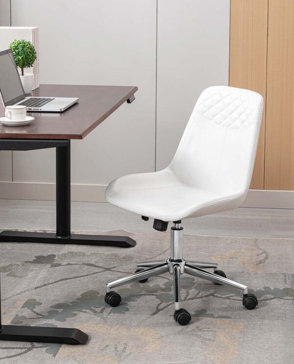 Modern Faux Leather Desk Chair - Image 17