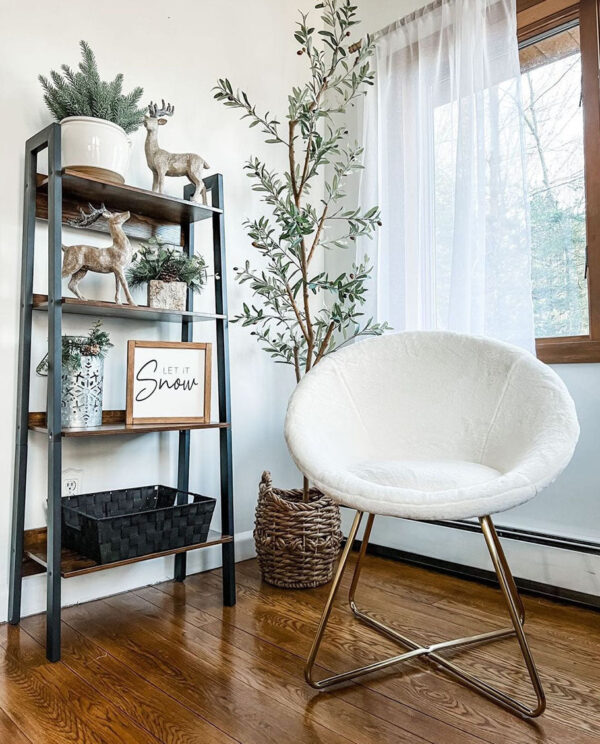 Textured Sherpa Papasan Chair - Image 7