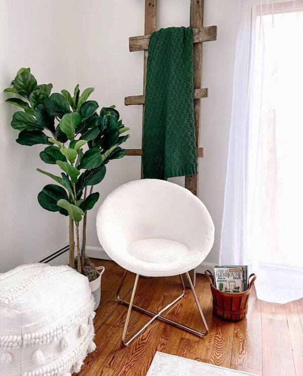 Textured Sherpa Papasan Chair - Image 15